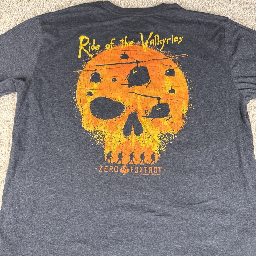 Zero Foxtrot Afterlife TShirt Sz XL Men's Cry of The Valkyries Apocalypse Now